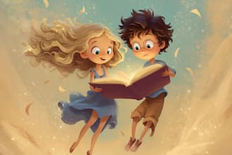 create a cute character for children book