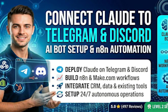 claude telegram bot whatsapp bot claude code channels n8n integration automation