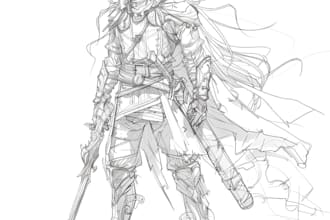 character sketch fantasy art illustration