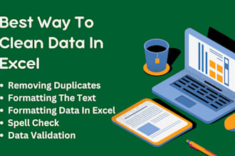 clean and organize your excel or CSV data and automate repetitive tasks