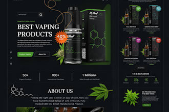 cbd shopify store cannabis website vape dropshipping weed
