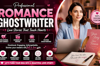 be your ghostwriter romance ghostwriter love story writer screenplay tv writing