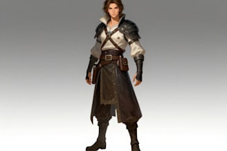 draw a fantasy character illustration
