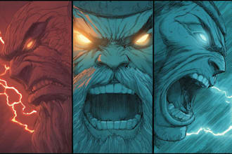 comic book illustration with comic book illustrator