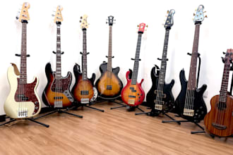 record real electric bass with groove tone and feel