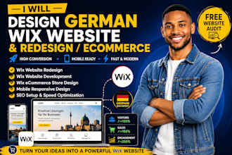 german wix website redesign wix website development wix ecommerce store design