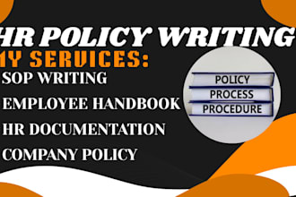 create HR policy sop and employee handbook for company