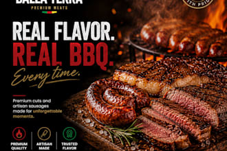 design highconverting food ads for restaurants and BBQ brands