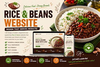create a professional rice and beans website for you