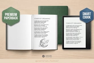 format your poetry book for amazon KDP with elegant, publish ready design