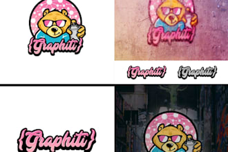 make cartoon graffiti logo for your company