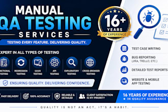 do professional manual QA testing for your website or app