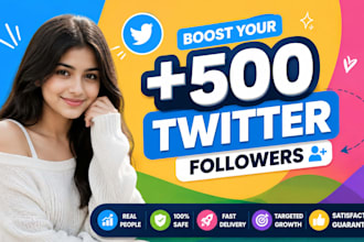 grow up 500 twitter followers organically