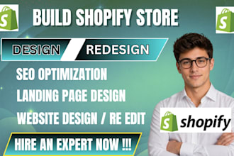 build shopify store design shopify redesign shopify expert and ecommerce web dev