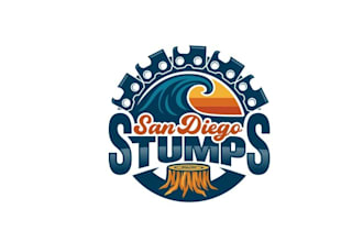 do greatest san diego logo for a local stump removal company