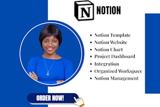 be your notion virtual assistant expert, notion template and dashboard set up
