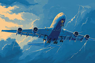 draw helicopter , airplane , aircraft , into a vector cartoon