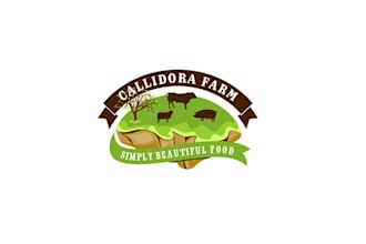 design awesome food farm and family farm logo