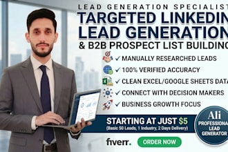 provide linkedin lead generation services with a dedicated team