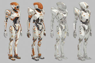 design spectacular robots, cyborgs and mechs