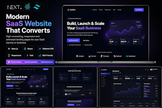 build a premium modern saas landing page in next js