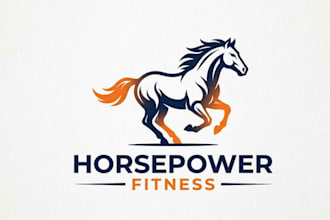 do professional horse logo for fitness