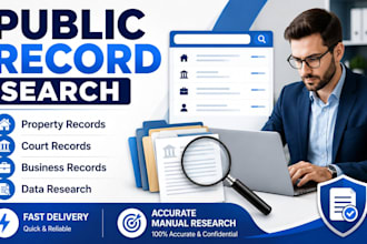 do public record search, property records, court records, and data research