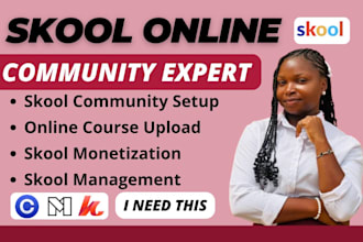 setup skool community skool online course community course upload skool manager