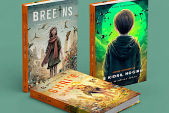 design a unique illustrated childrens book cover