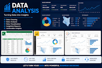 professional data analysis and deliver clear and actionable