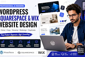 clone copy redesign revamp duplicate design wordpress squarespace wix wordpress