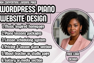 wordpress piano website music teacher website piano lessons website music school