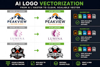 vectorize and clean up your ai generated logo