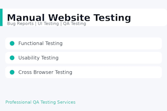 test your website and provide detailed bug reports