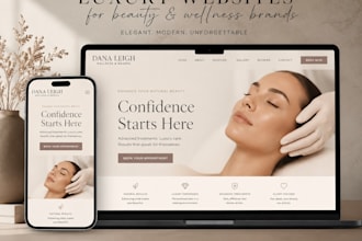 create a modern luxury website with branding