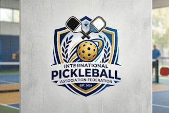 design pickleball logo for association federation