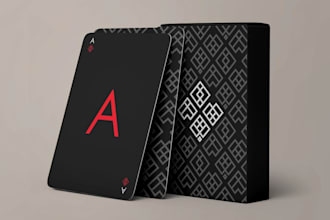 design custom playing cards, poker card games card illustrations and card decks