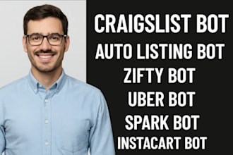 build mercari bot, gumtree bot, auto listing bot for resellers, craigslist bot