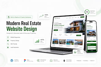 create a modern realtor website for real estate agents