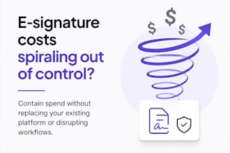 reduce your esignature costs without you having to switch platforms