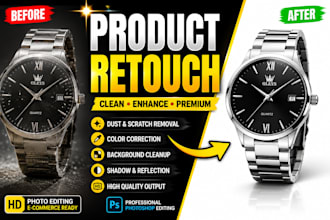 professionally retouch and enhance product photos