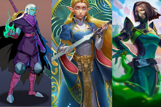 design character illustration for your educational,tarot,tcg,and flashcards