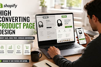 design a high converting shopify product page that boosts sales