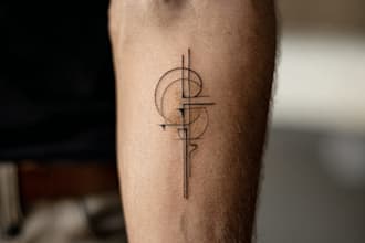 design a custom fine line minimal tattoo