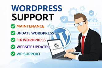 wordpress maintenance, update wordpress, fix wordpress, website updates, wp fix