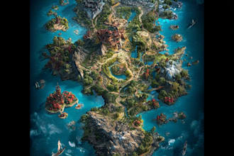draw pirate map, treasure and vintage map that you will love