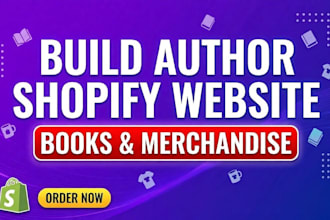build author shopify website for your brand and merchandise
