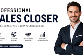 your remote commission based sales closer for high ticket sales and cold calling