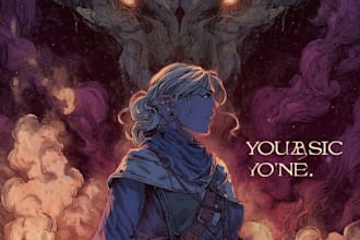 draw a cover art or comic cover art