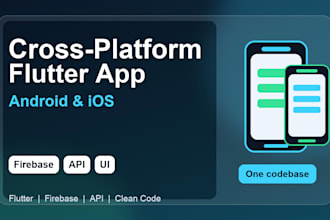 develop custom flutter app features for android and ios